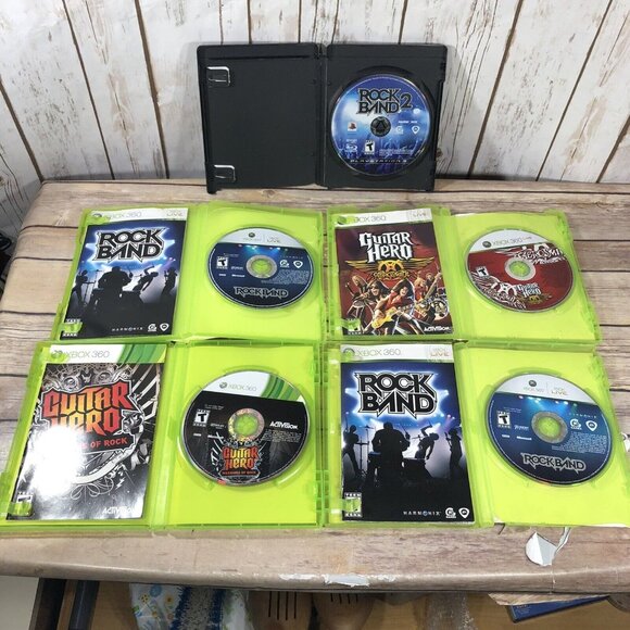 Rock Band & Guitar Hero Video Games Lot Bundle Of 10 Drumstick Microphone AS IS - Picture 13 of 16